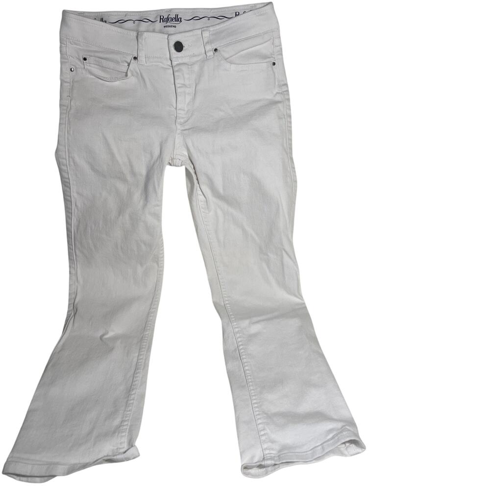RAFAELLA Weekend White Skinny Denim Jeans Slim Lift Trim Comfort Size 4